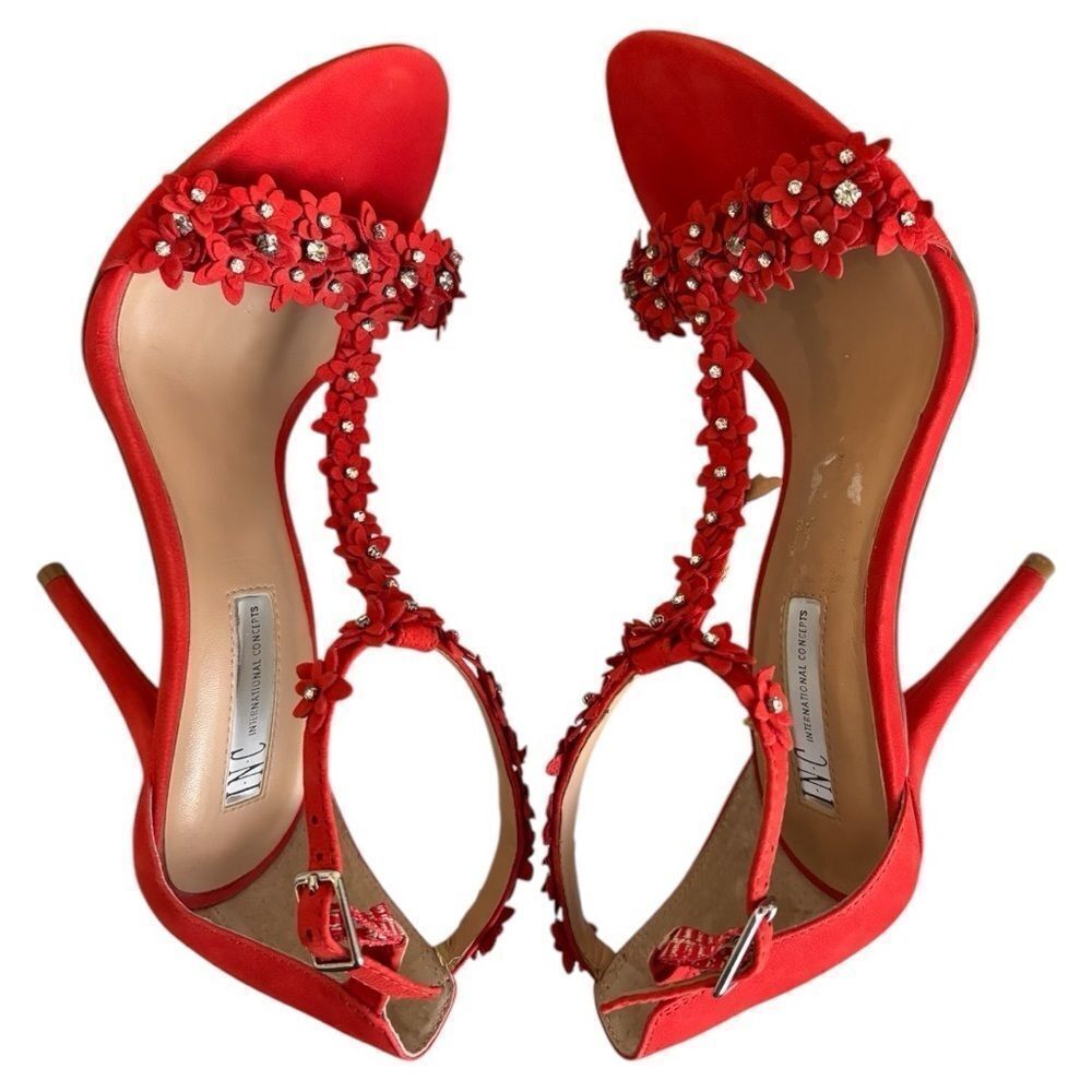 INC International Concepts Rosiee T Strap Evening Sandals - Picture 4 of 6